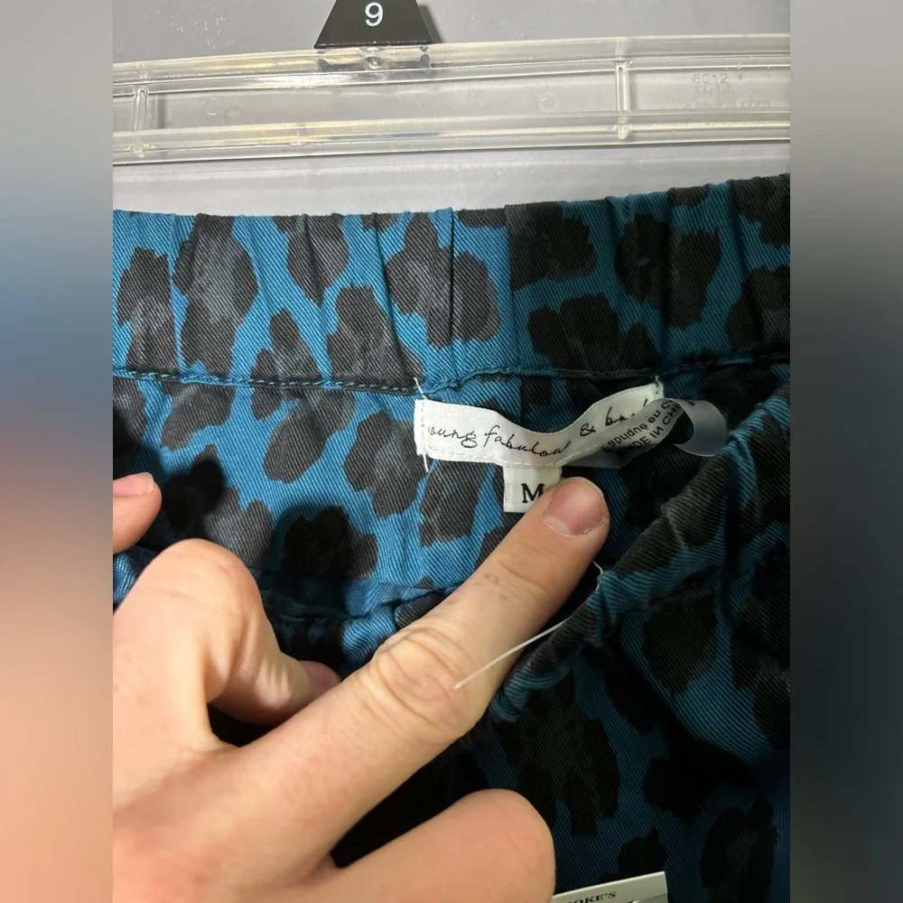 Young Fabulous & Broke Martino Leopard Print Joggers Womens Size Medium - Picture 4 of 5